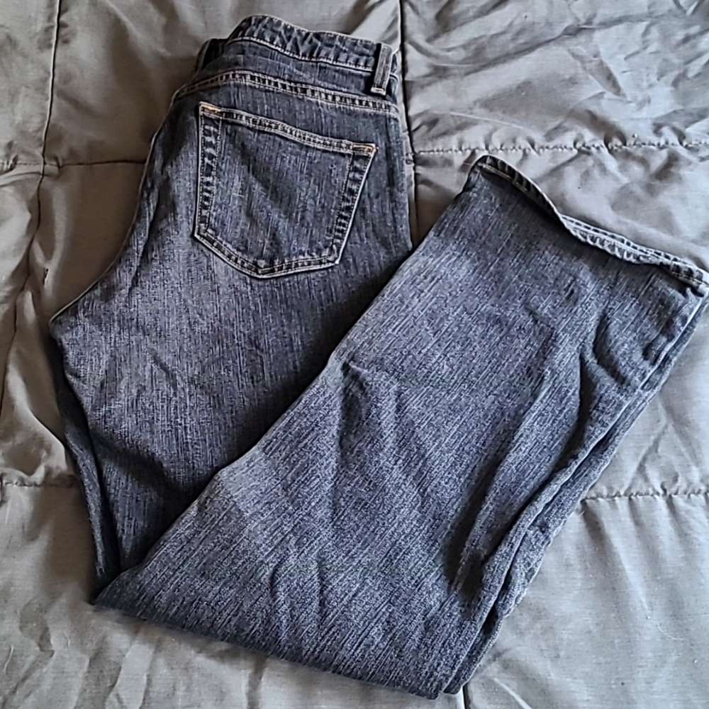 GAP bootcut stretch 12 12R black jeans boot cut DENIM excellent condition